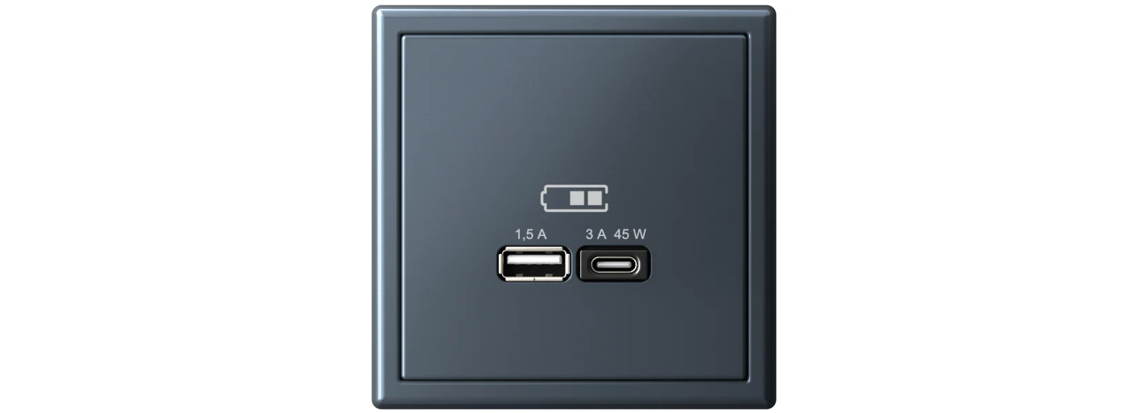 Розетка 45 Вт USB A+C серии ArtGallery