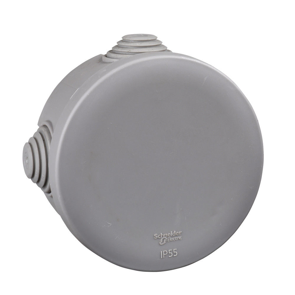 MULTIBOX Коробка распред. откр. установки D80x40, габариты D100х48, IP55 СЕРАЯ (со стикером)