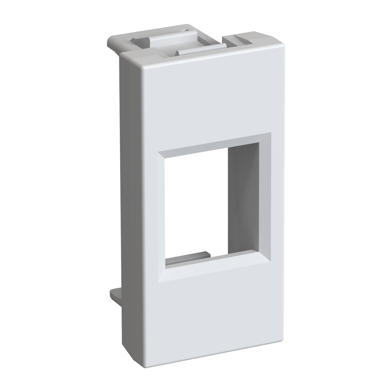 W45 Плата лицевая для 1xKeystone, 1 модуль (45х22.5 мм) БЕЛАЯ