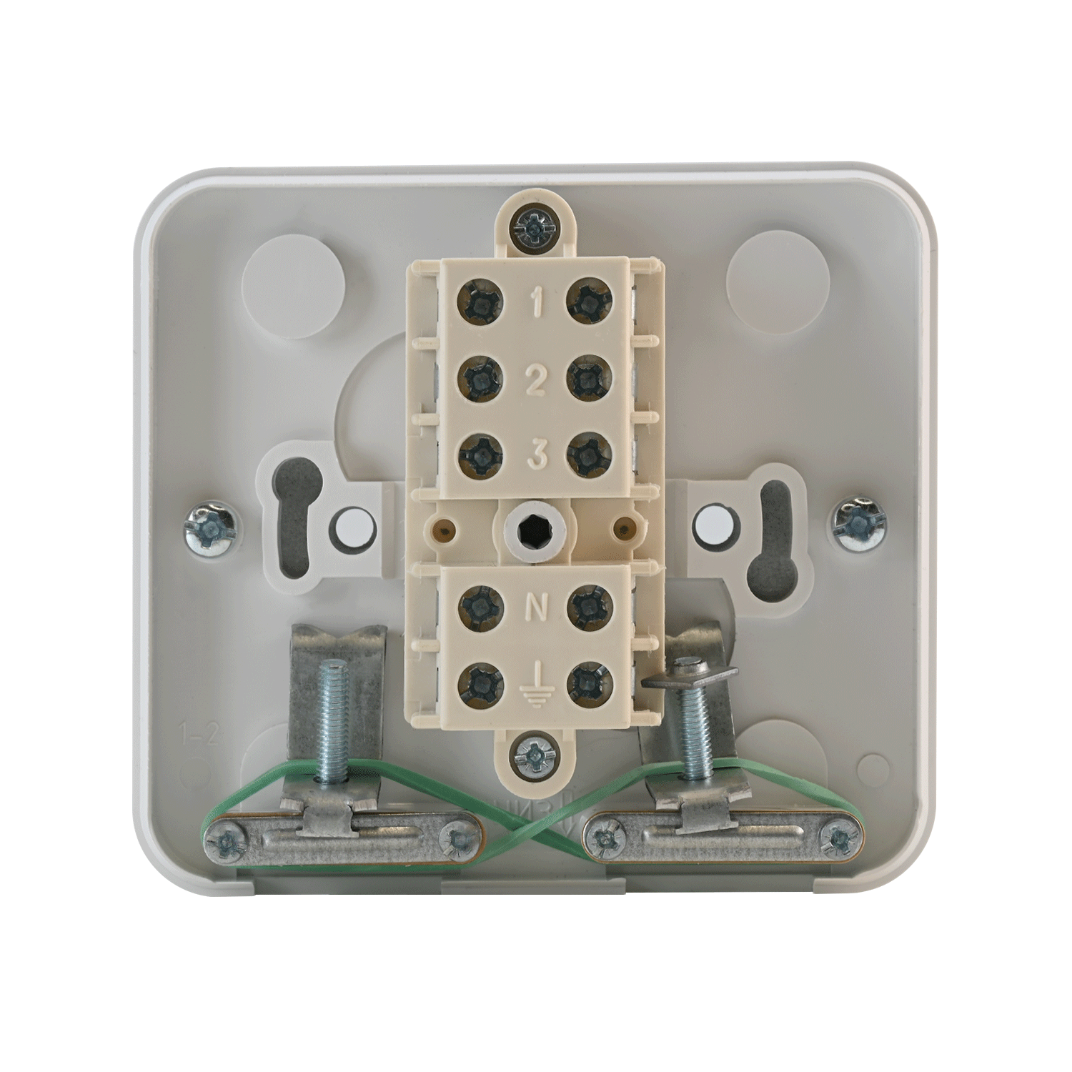 MULTIBOX Коробка клеммная IP44 с монтажной пластиной, 5х6,0 мм2, 380 В, 40 А БЕЛАЯ