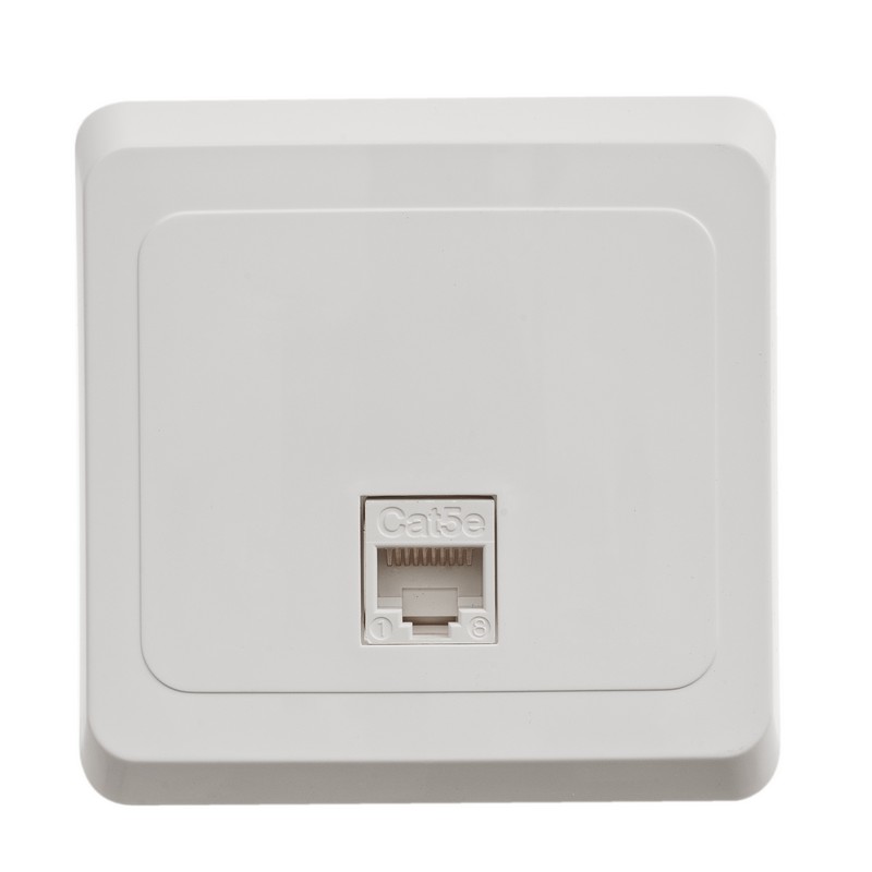 ЭТЮД С/У РОЗЕТКА компьютерная RJ45 кат.5e, БЕЛЫЙ