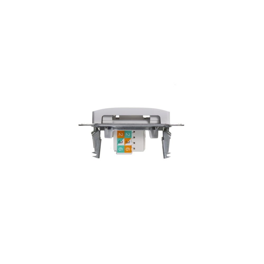 GLOSSA РОЗЕТКА двойная RJ11+RJ45 кат.5e, механизм, БЕЛЫЙ