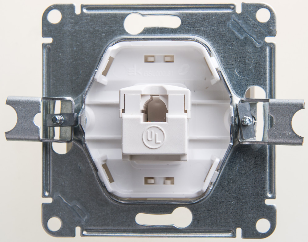 GLOSSA РОЗЕТКА компьютерная RJ45 кат. 5e, механизм, ПЕРЛАМУТР