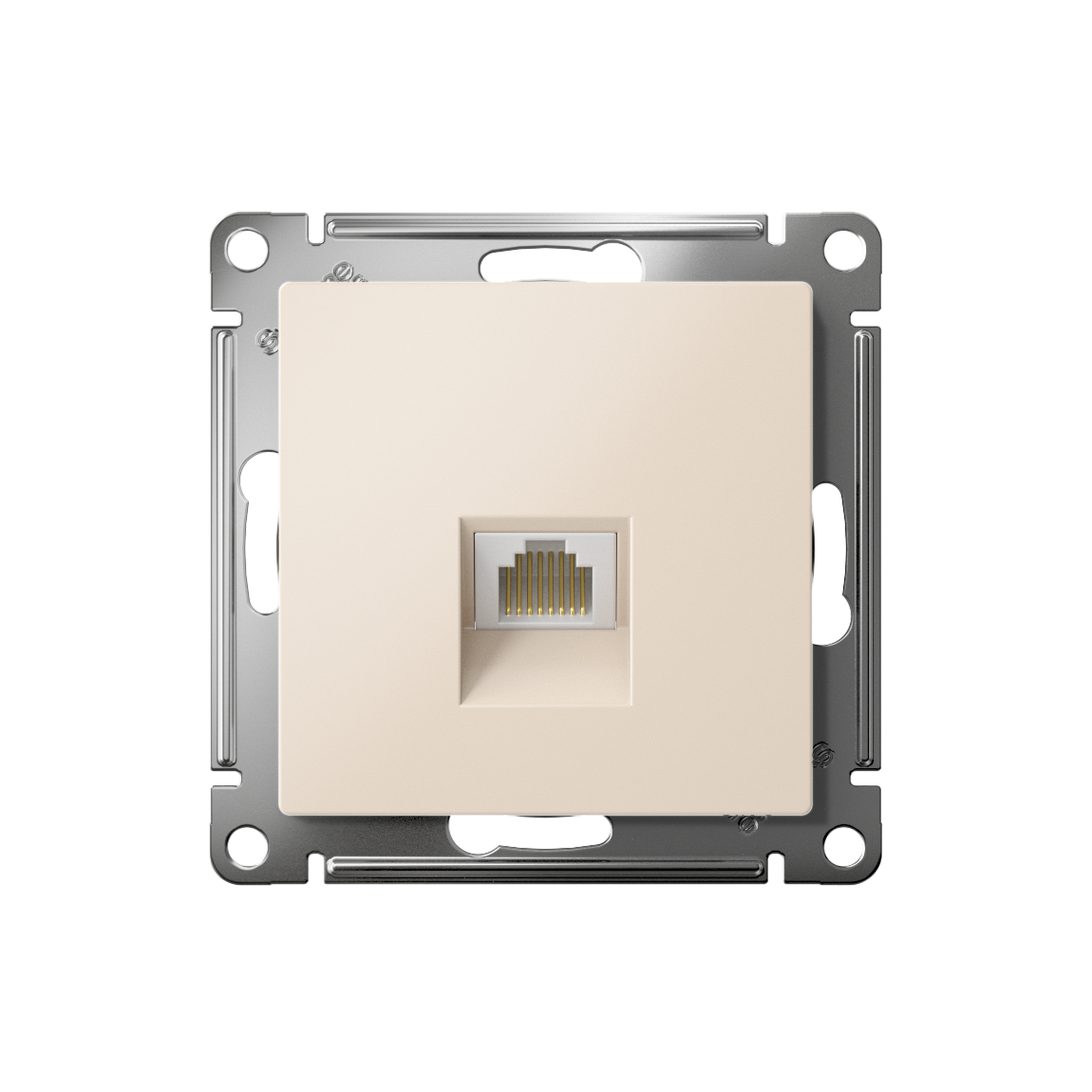 ATLASDESIGN РОЗЕТКА компьютерная RJ45 кат. 5e, механизм, БЕЖЕВЫЙ