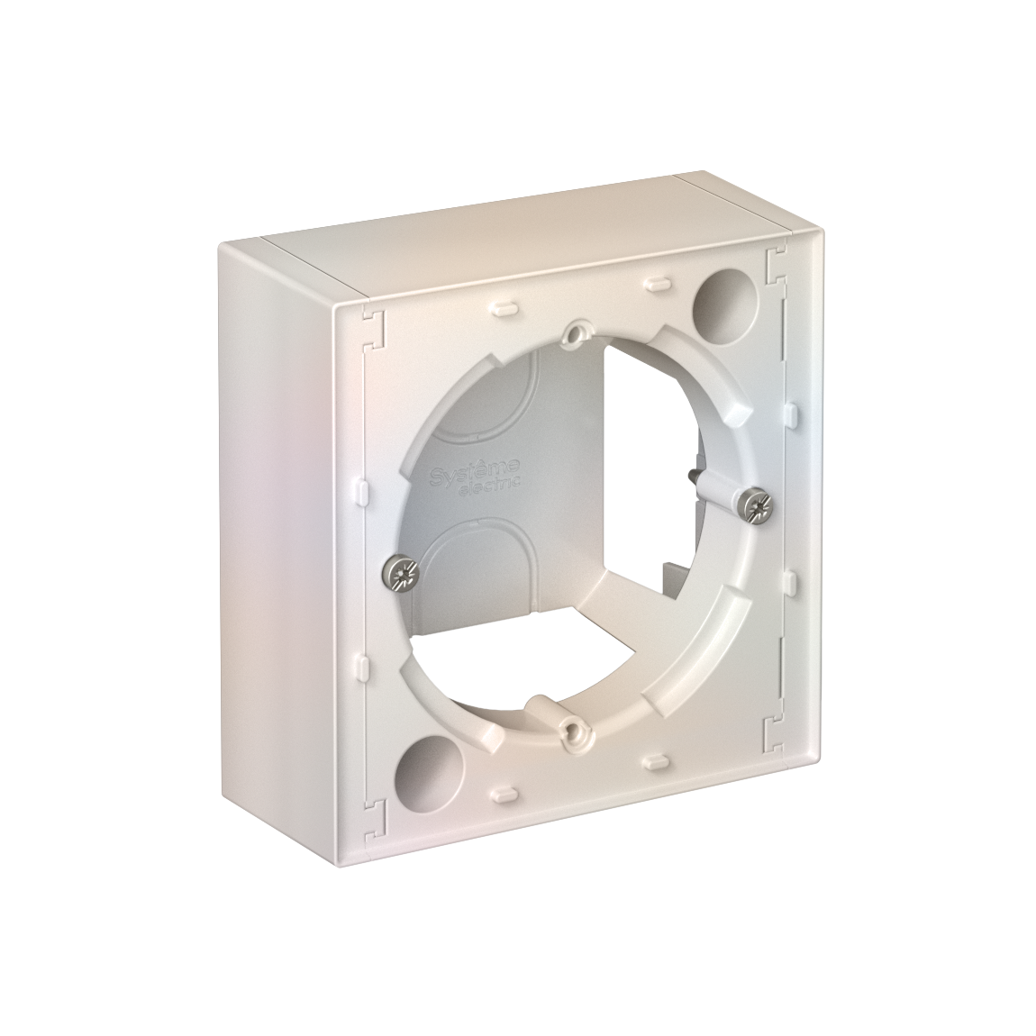 ATLASDESIGN КОРОБКА для наружного монтажа, ЖЕМЧУГ