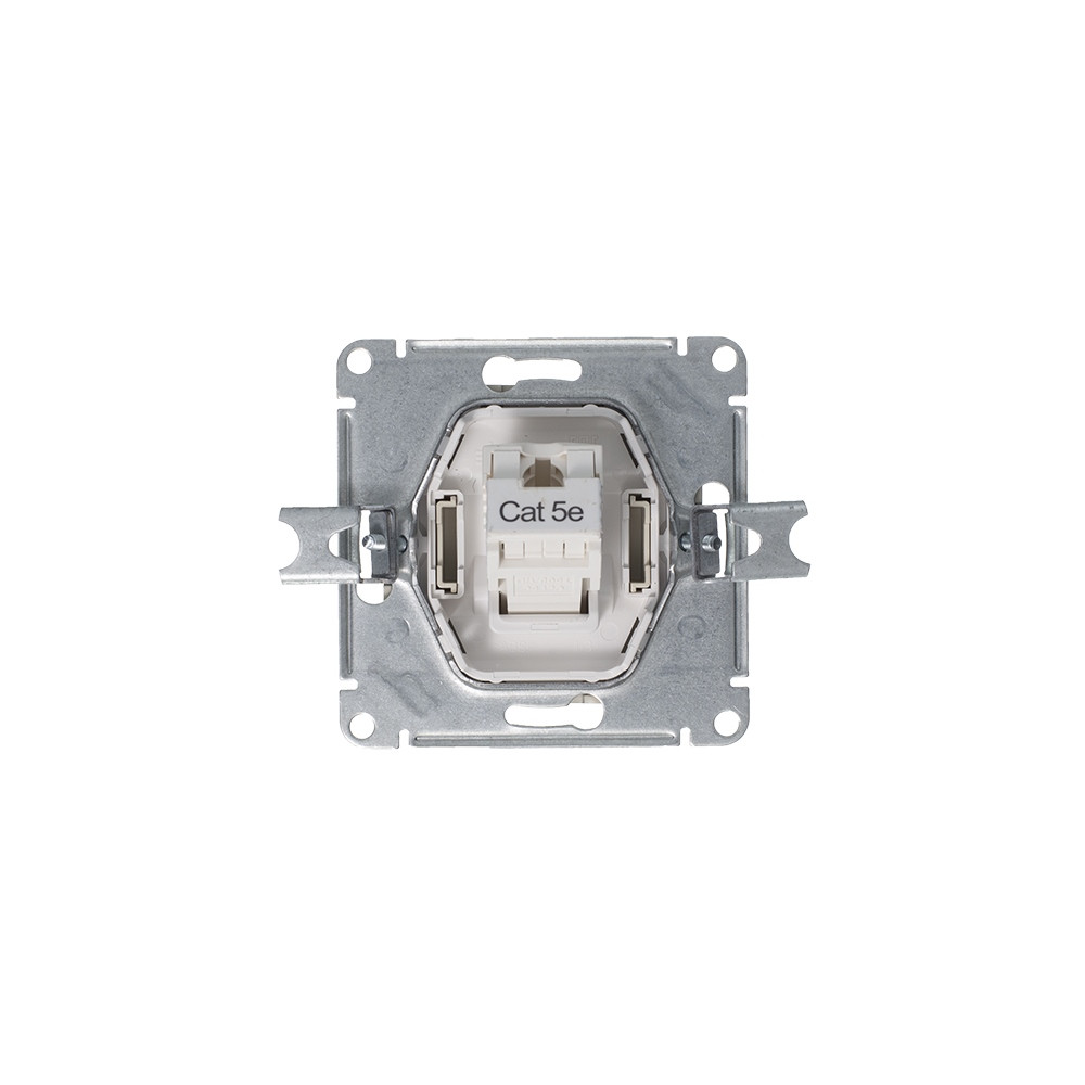 ATLASDESIGN РОЗЕТКА компьютерная RJ45 кат. 5e, механизм, АЛЮМИНИЙ