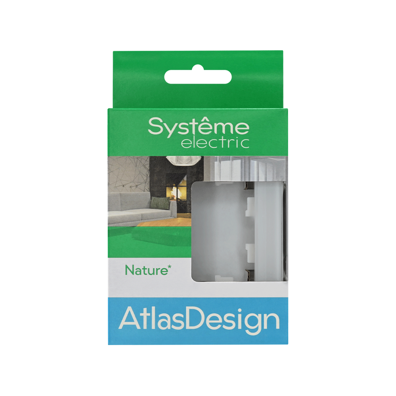 ATLASDESIGN NATURE 1-постовая РАМКА, ОРГАНИЧЕСКОЕ СТЕКЛО БЕЛЫЙ