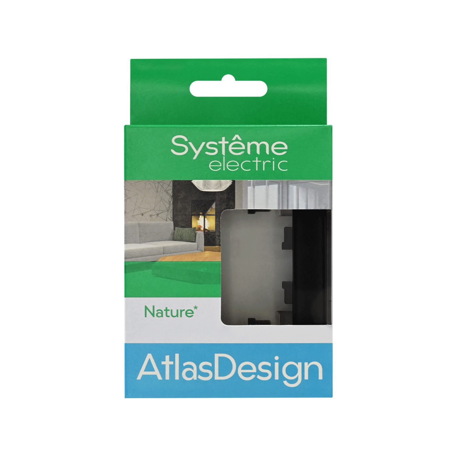 ATLASDESIGN NATURE 1-постовая РАМКА, ОРГАНИЧЕСКОЕ СТЕКЛО ЧЕРНЫЙ