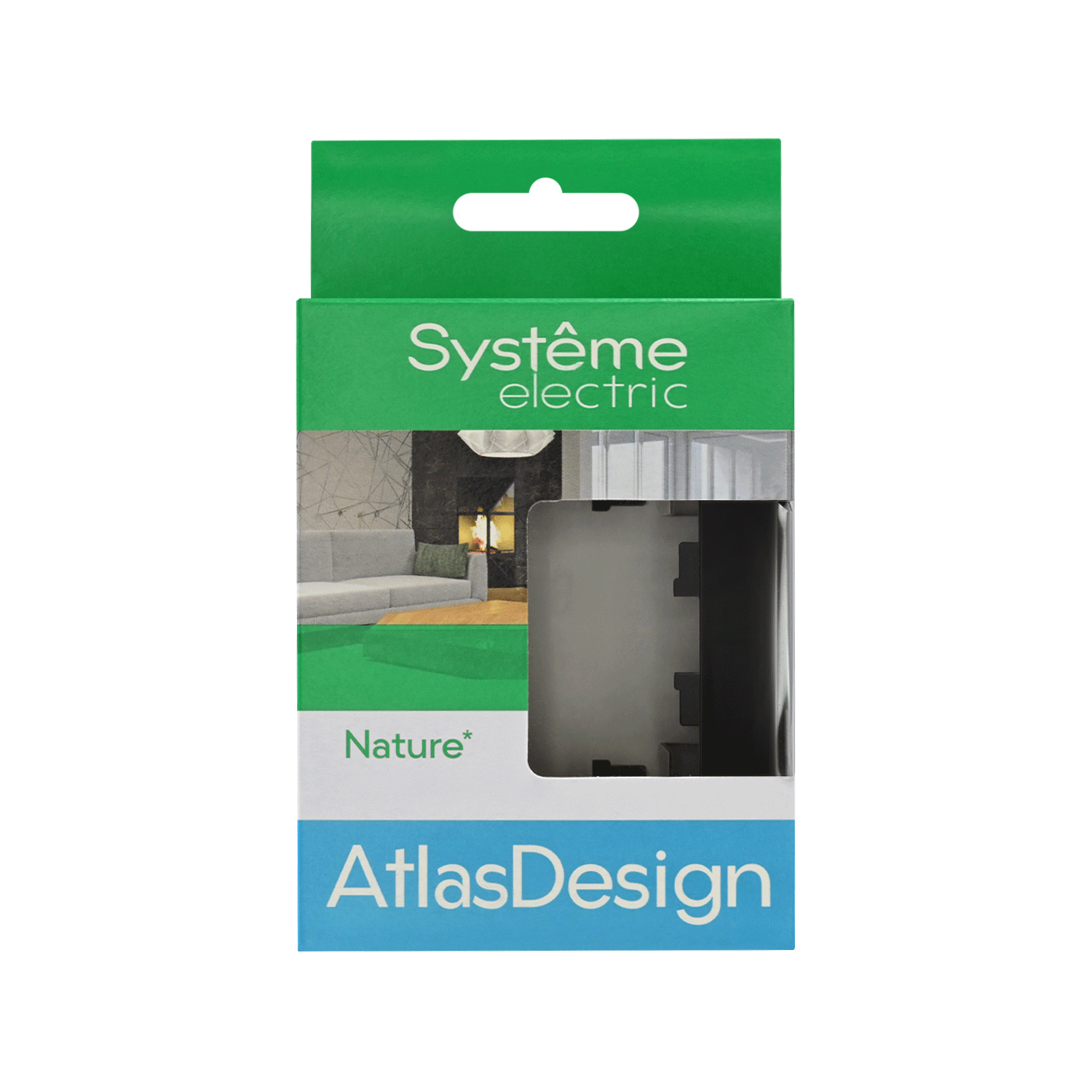 ATLASDESIGN NATURE 1-постовая РАМКА, МАТОВОЕ ОРГАНИЧЕСКОЕ СТЕКЛО ЧЕРНЫЙ