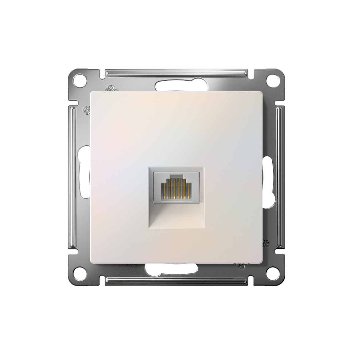 ATLASDESIGN РОЗЕТКА компьютерная RJ45 кат. 6A, механизм, ЖЕМЧУГ