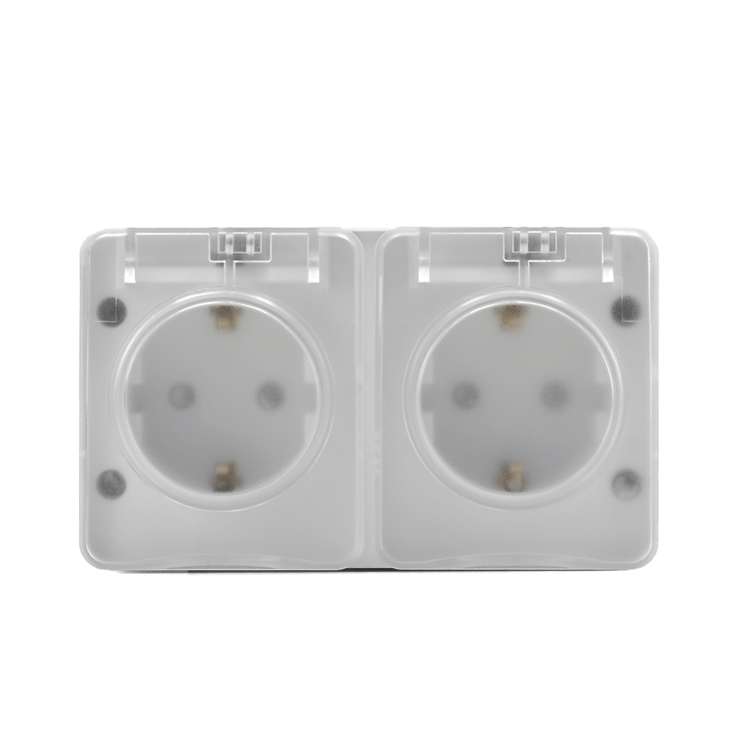 Розетка "AtlasDеsign" IP54 О/У с ЗазК. 2м.(250В,16А, защит.шторки)