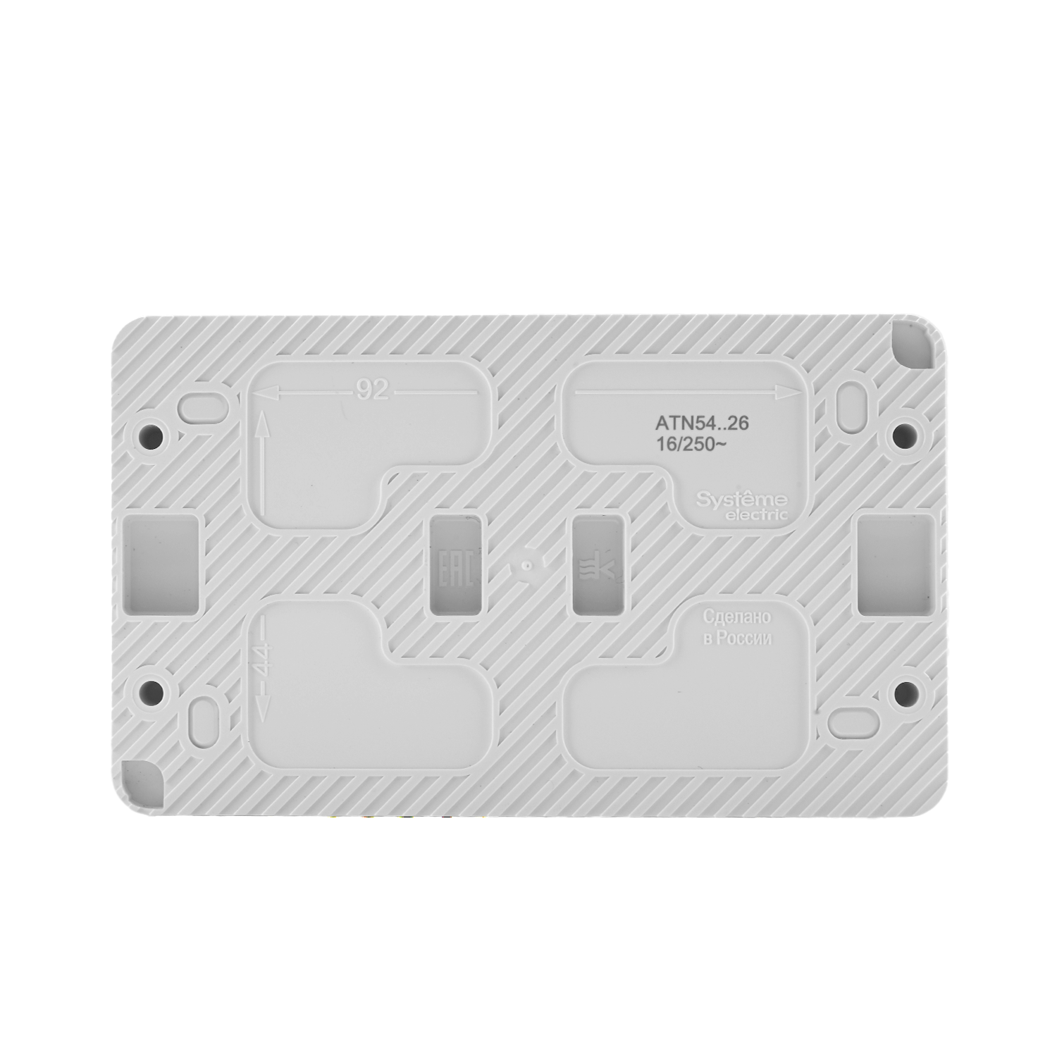 Розетка "AtlasDеsign" IP54 О/У с ЗазК. 2м.(250В,16А, защит.шторки)