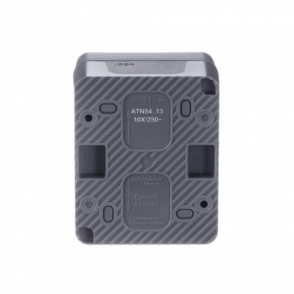 Выключатель "AtlasDеsign" IP54 О/У 1кл. с подсв. (250В, 10АХ)