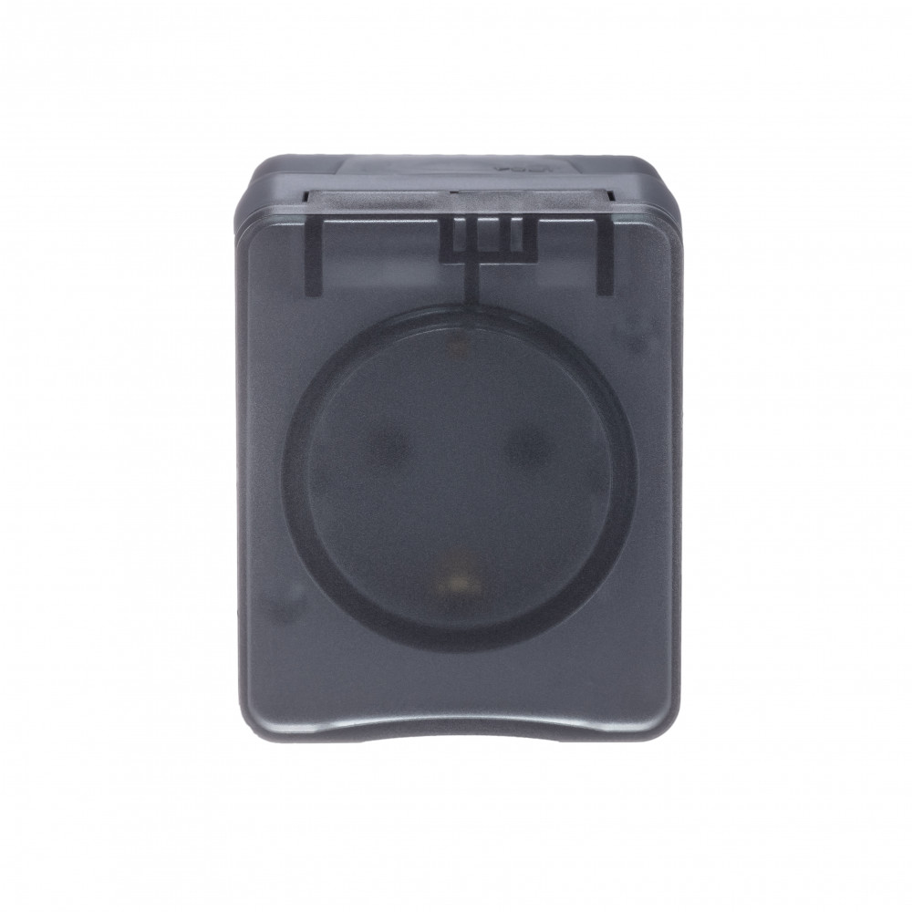 Розетка "AtlasDеsign" IP54 О/У с ЗазК. 1м. (250В,16А, защит.шторки)
