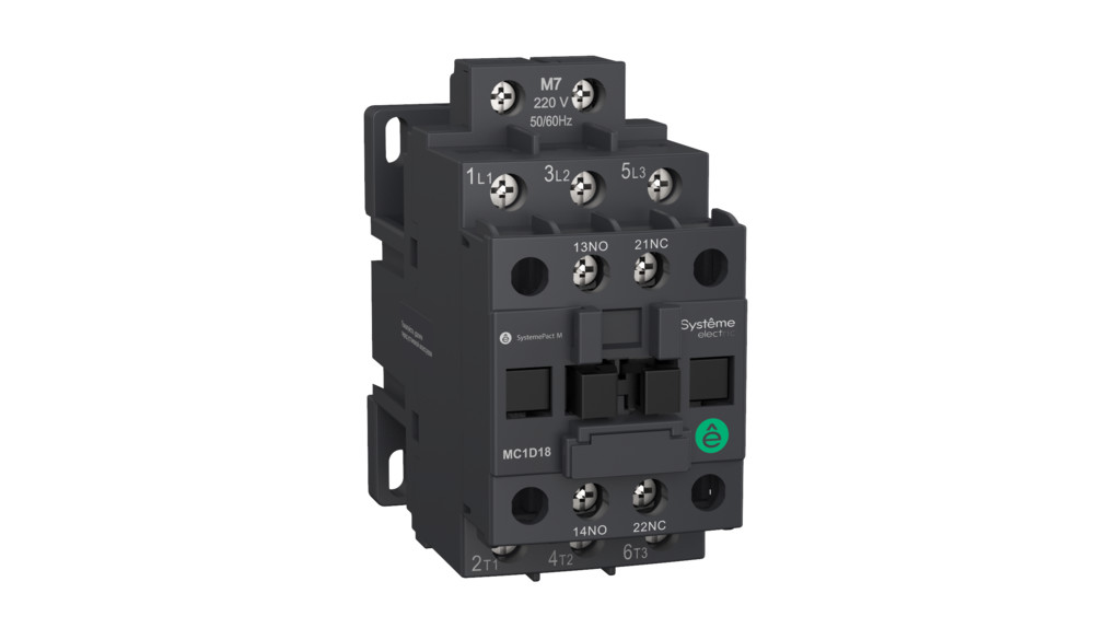 КОНТАКТОР MC1D 3P 9A НО+НЗ 24V 50/60ГЦ