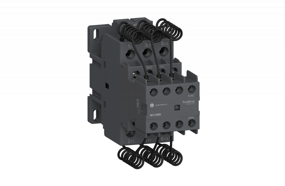 КОНТАКТОР MC1D ДЛЯ КОНДЕНСАТОРНЫХ БАТАРЕЙ 25 КВАР 1НО/2НЗ 48V 50/60ГЦ
