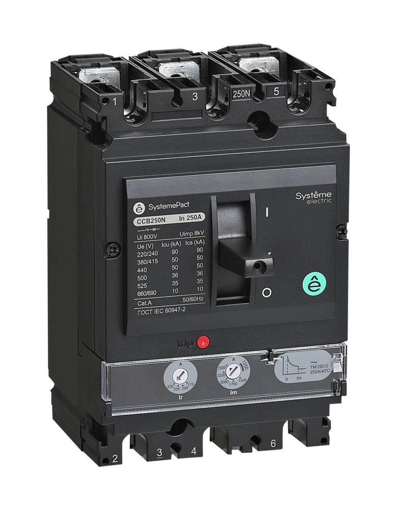 АВТ.ВЫКЛ SYSTEMEPACT CCB250 50KA 3P3D TMD250