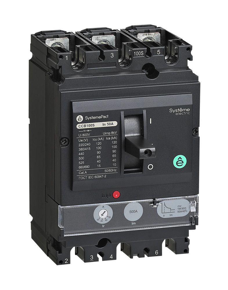 АВТ.ВЫКЛ SYSTEMEPACT CCB100 100KA 3P3D TMD100