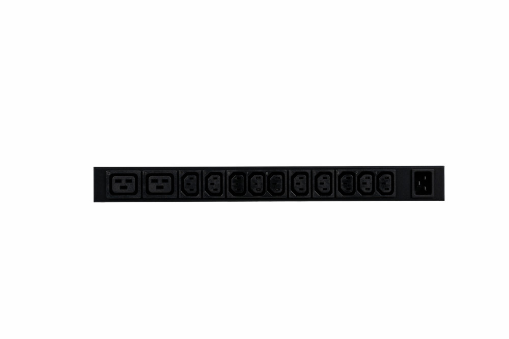 БРП Uniprom, с мониторингом, 1U, 240В, 1Ф, 16A, 10xC13 2xC19, 2м, IEC320 C20