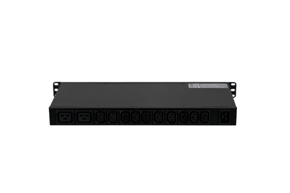 БРП Uniprom, с мониторингом, 1U, 240В, 1Ф, 16A, 10xC13 2xC19, 2м, IEC320 C20