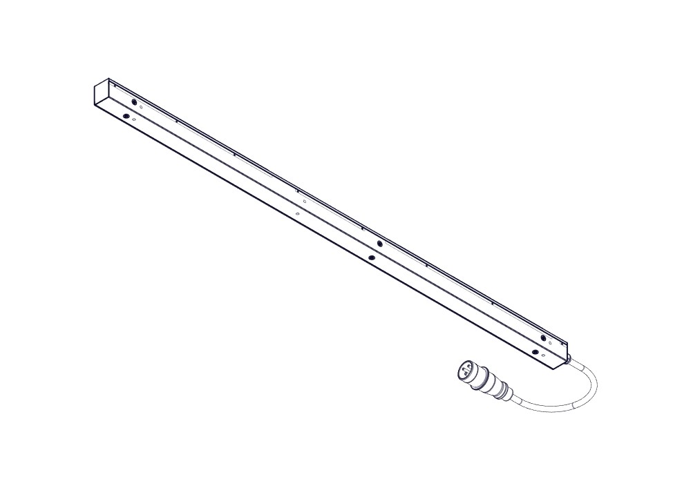 БРП Uniprom, управляемый, 0U, 240В, 1Ф, 16A, 36xC13 6xC19, 3м кабель, IEC309