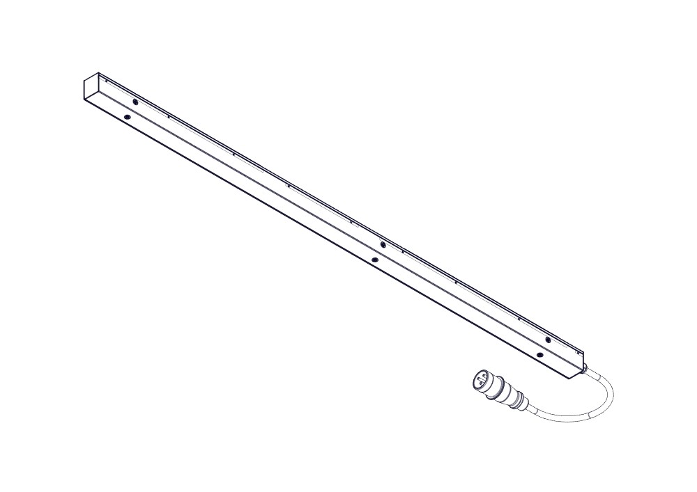 БРП Uniprom, управляемый, 0U, 240В, 1Ф, 32A, 36xC13 6xC19, 3м кабель, IEC309