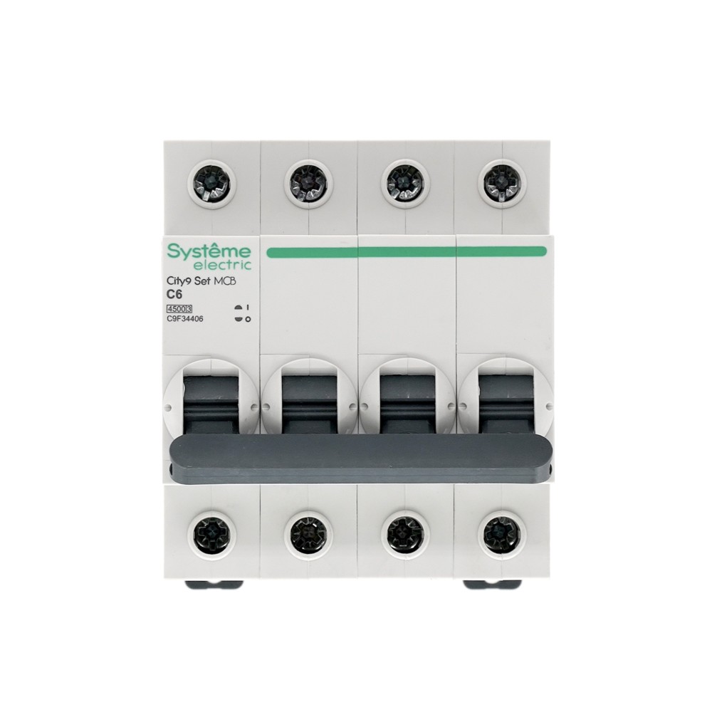 City9 Set Автоматический выключатель (АВ) С 6А 4P 4.5kA 400В
