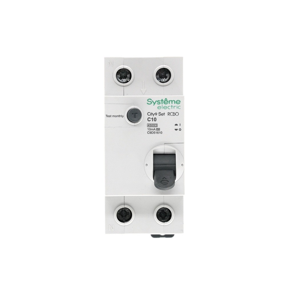 City9 Set Авт. выкл. диф. тока (АВДТ) 1P+N С 10А 4.5kA 10мА Тип-A 230В