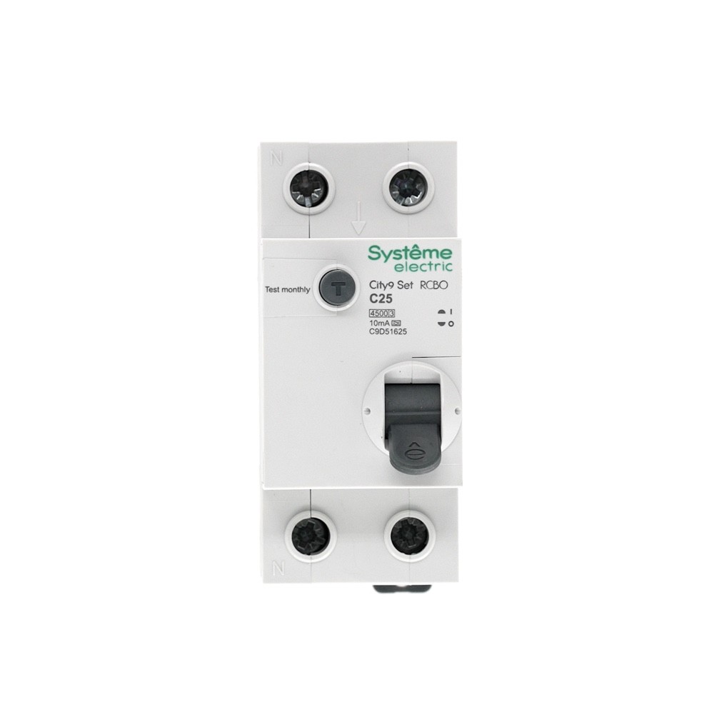 City9 Set Авт. выкл. диф. тока (АВДТ) 1P+N С 25А 4.5kA 10мА Тип-A 230В