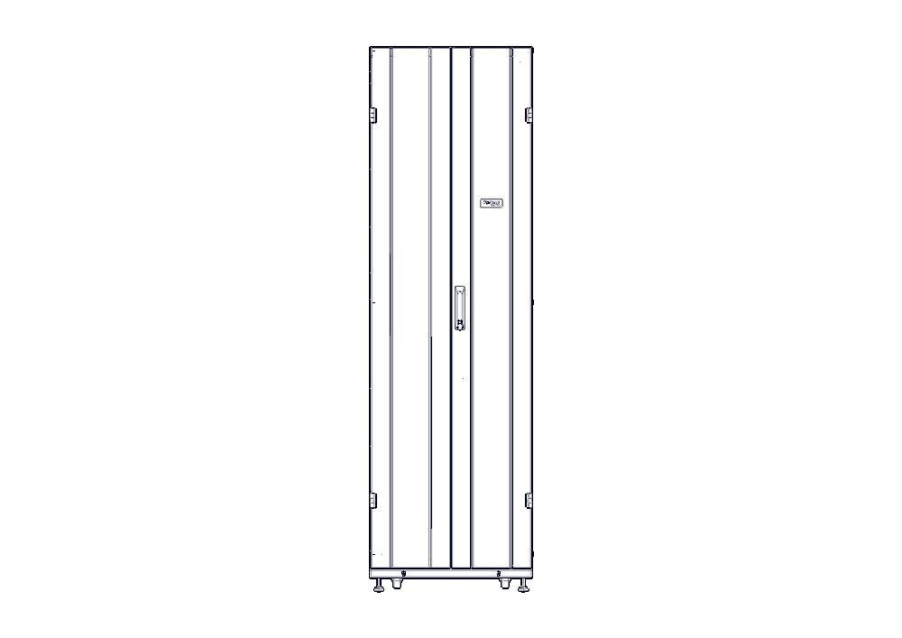 Шкаф Systeme Electric, серия Uniprom, 42U-600/1070, боковые панели 4шт, черный