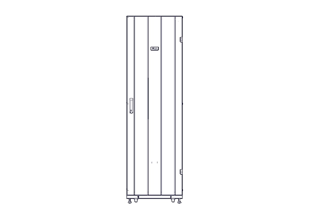 Шкаф Systeme Electric, серия Uniprom, 42U-600/1070, боковые панели 4шт, черный