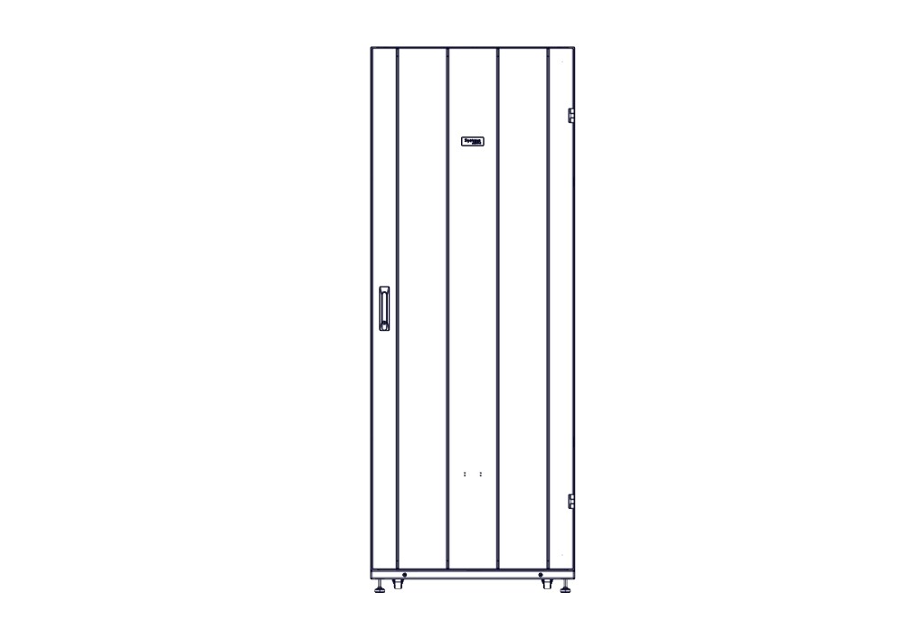 Шкаф Systeme Electric, серия Uniprom, 42U-750/1070, боковые панели 4шт, черный