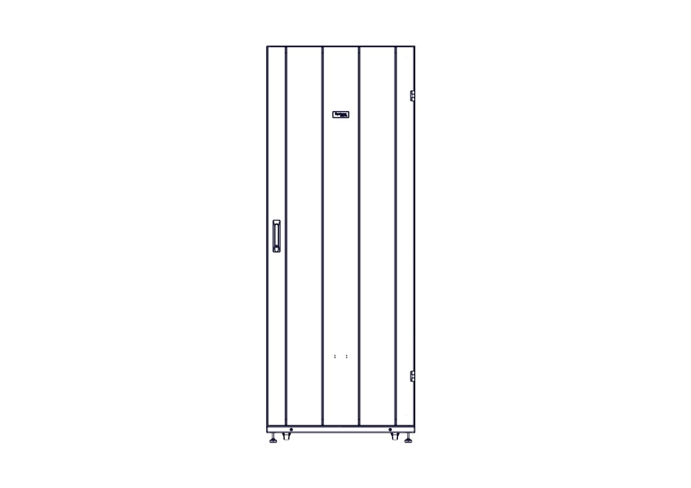 Шкаф Systeme Electric, серия Uniprom, 42U-750/1200, боковые панели 4шт, черный