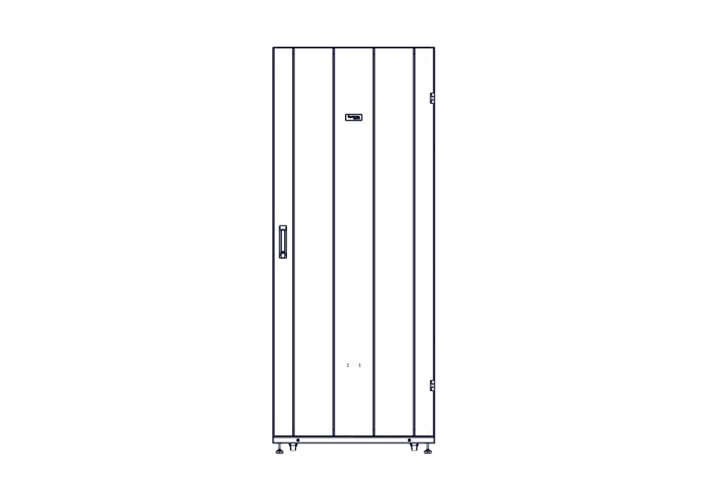 Шкаф Systeme Electric, серия Uniprom, 42U-800/1200, боковые панели 4шт, черный