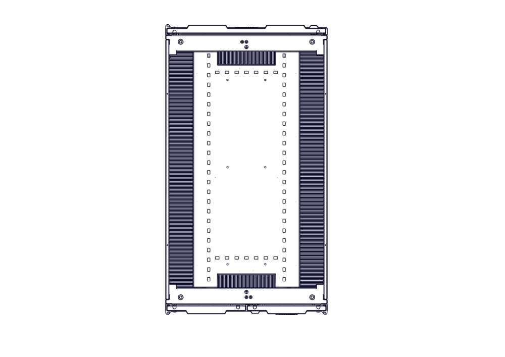 Шкаф Systeme Electric, серия Uniprom, 48U-600/1070, боковые панели 4шт, черный