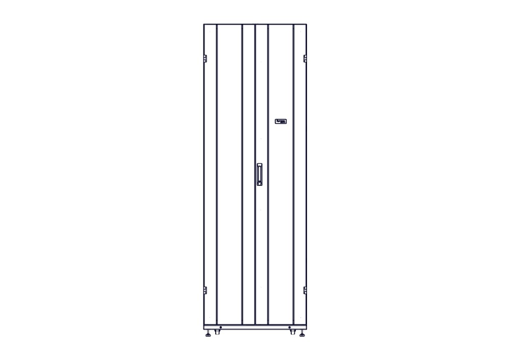 Шкаф Systeme Electric, серия Uniprom, 48U-750/1070, боковые панели 4шт, черный