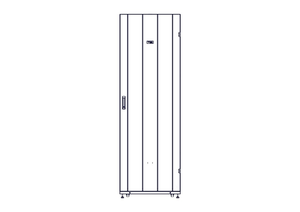 Шкаф Systeme Electric, серия Uniprom, 48U-750/1070, боковые панели 4шт, черный