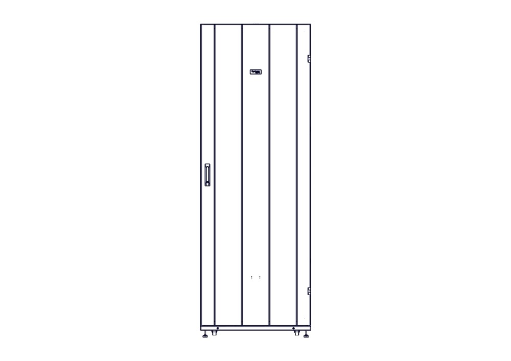 Шкаф Systeme Electric, серия Uniprom, 48U-800/1070, боковые панели 4шт, черный