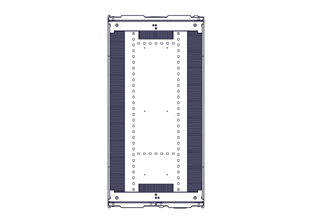 Шкаф Systeme Electric, серия Uniprom, 48U-600/1200, боковые панели 4шт, черный