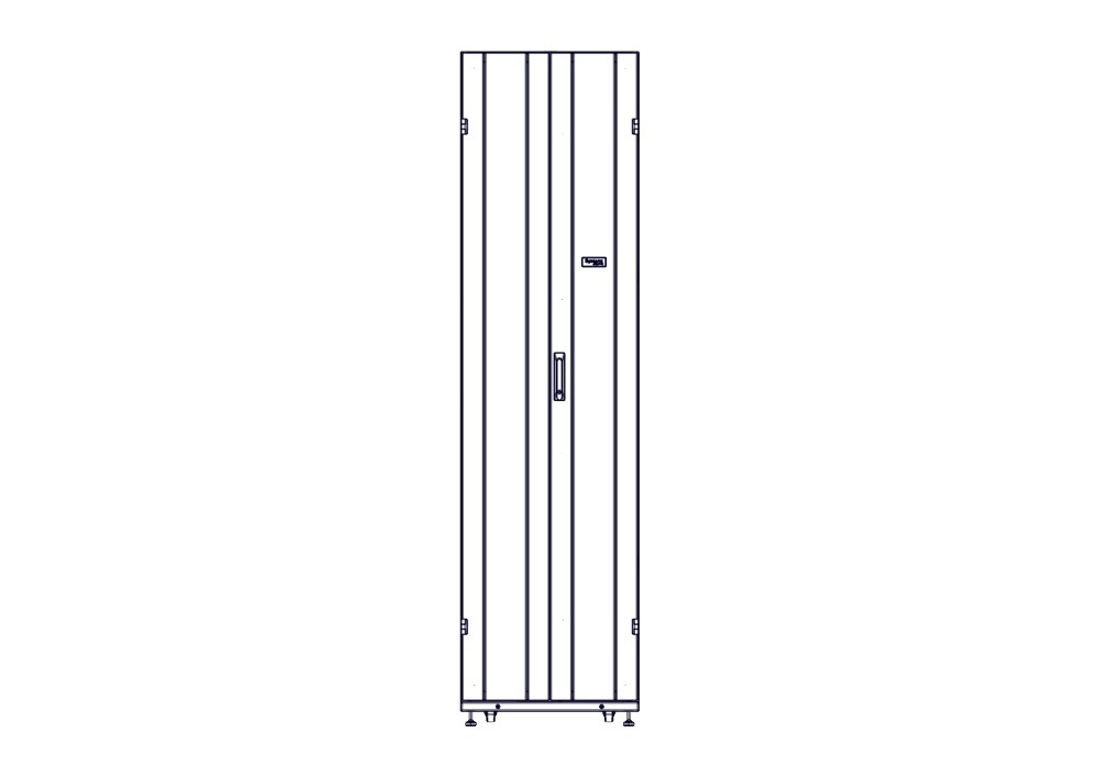 Шкаф Systeme Electric, серия Uniprom, 48U-600/1200, боковые панели 4шт, черный