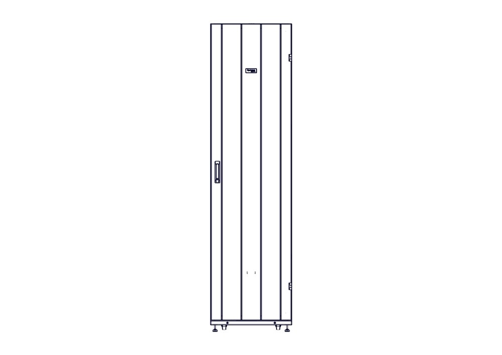 Шкаф Systeme Electric, серия Uniprom, 48U-600/1200, боковые панели 4шт, черный