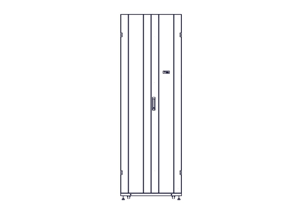 Шкаф Systeme Electric, серия Uniprom, 48U-750/1200, боковые панели 4шт, черный