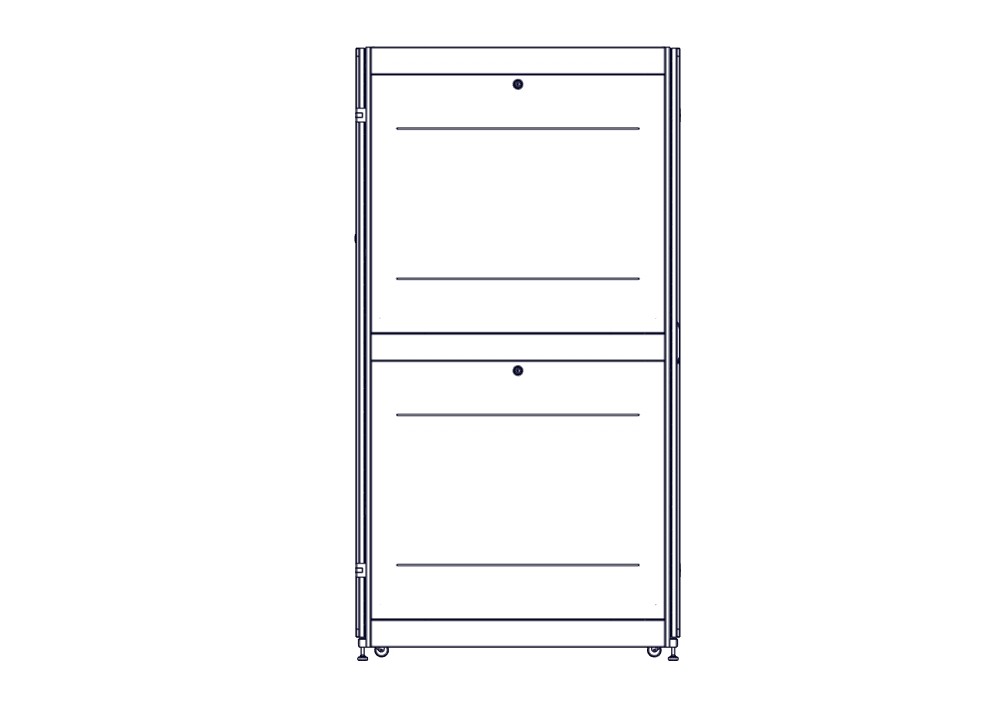 Шкаф Systeme Electric, серия Uniprom, 48U-750/1200, боковые панели 4шт, черный