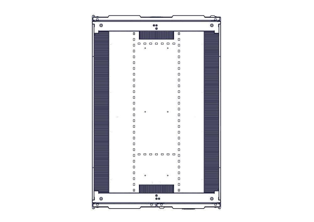 Шкаф Systeme Electric, серия Uniprom, 48U-800/1200, боковые панели 4шт, черный