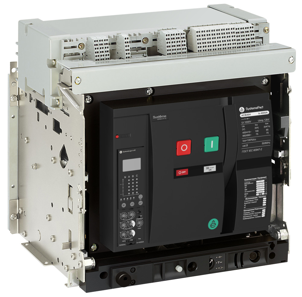 АВТ.ВЫКЛ ACB2 4000A 100KA 4P ВЫК,ГП 6.0H SGR. 8NO+8NC MCH+XF+MX AC230V_СДЕЛАНО В КИТАЕ