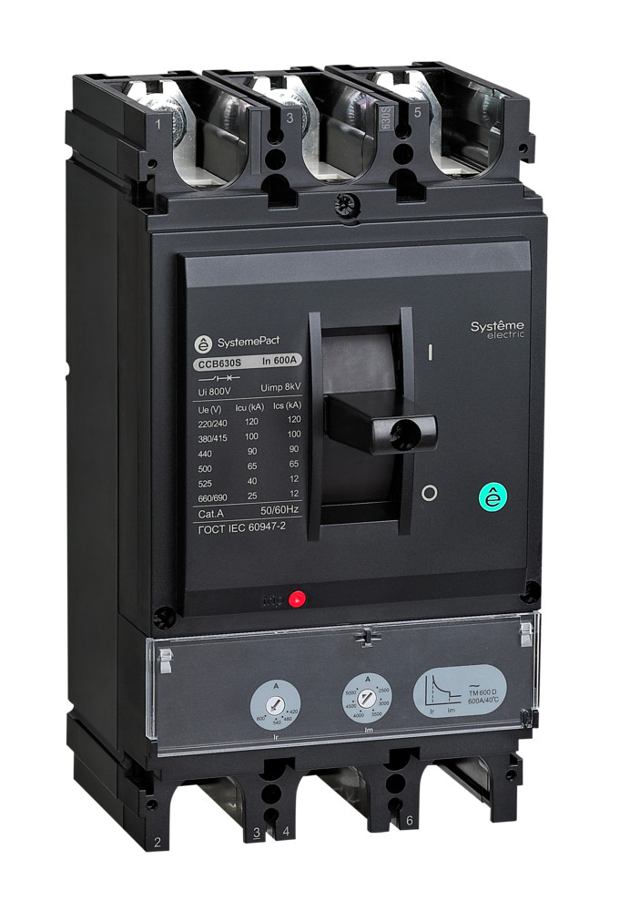 АВТ.ВЫКЛ SYSTEMEPACT CCB630 100КА S1.3M 3P3D 500A
