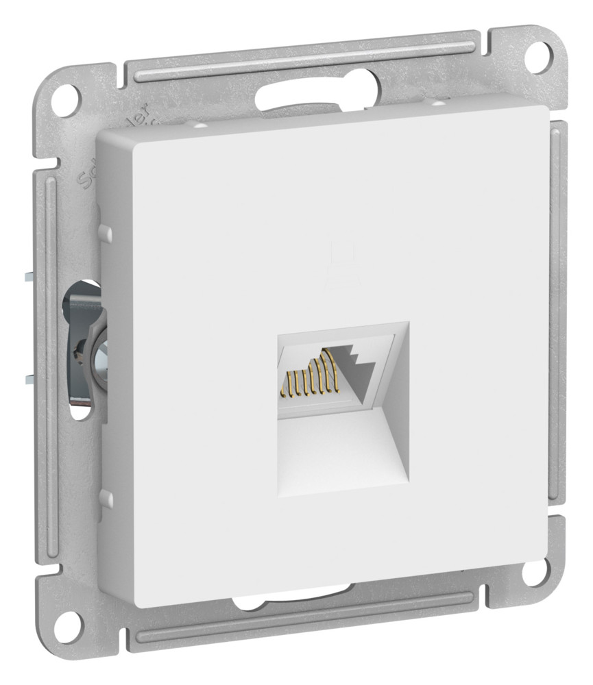 ATLASDESIGN РОЗЕТКА компьютерная RJ45 кат. 6A, механизм, ЛОТОС