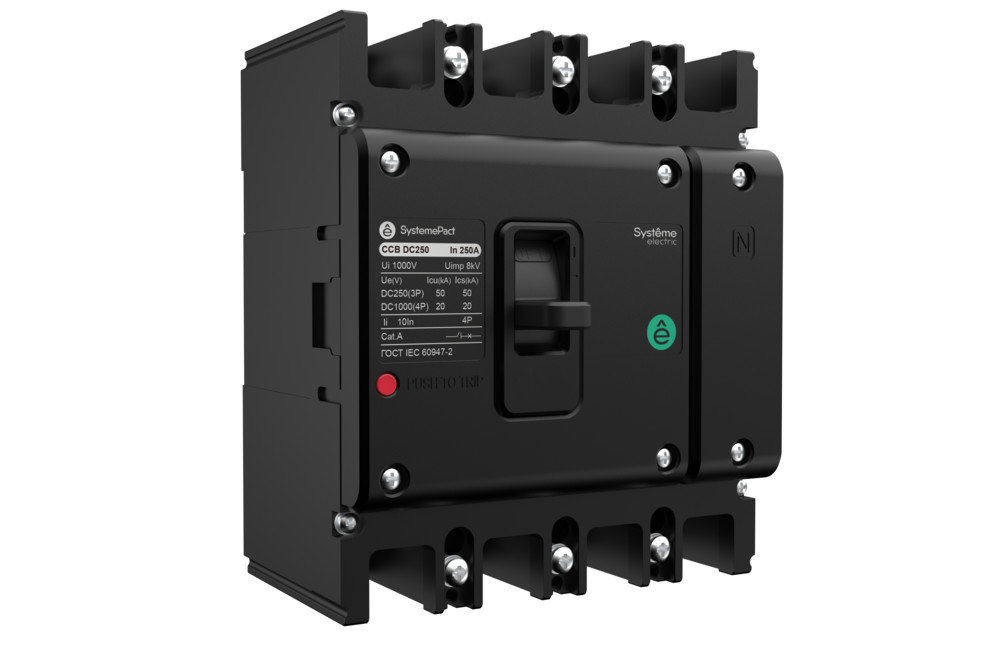 АВТОМАТИЧЕСКИЙ ВЫКЛЮЧАТЕЛЬ SYSTEMEPACT CCB DC250 3P50КА/3P20КА 4P TMD100