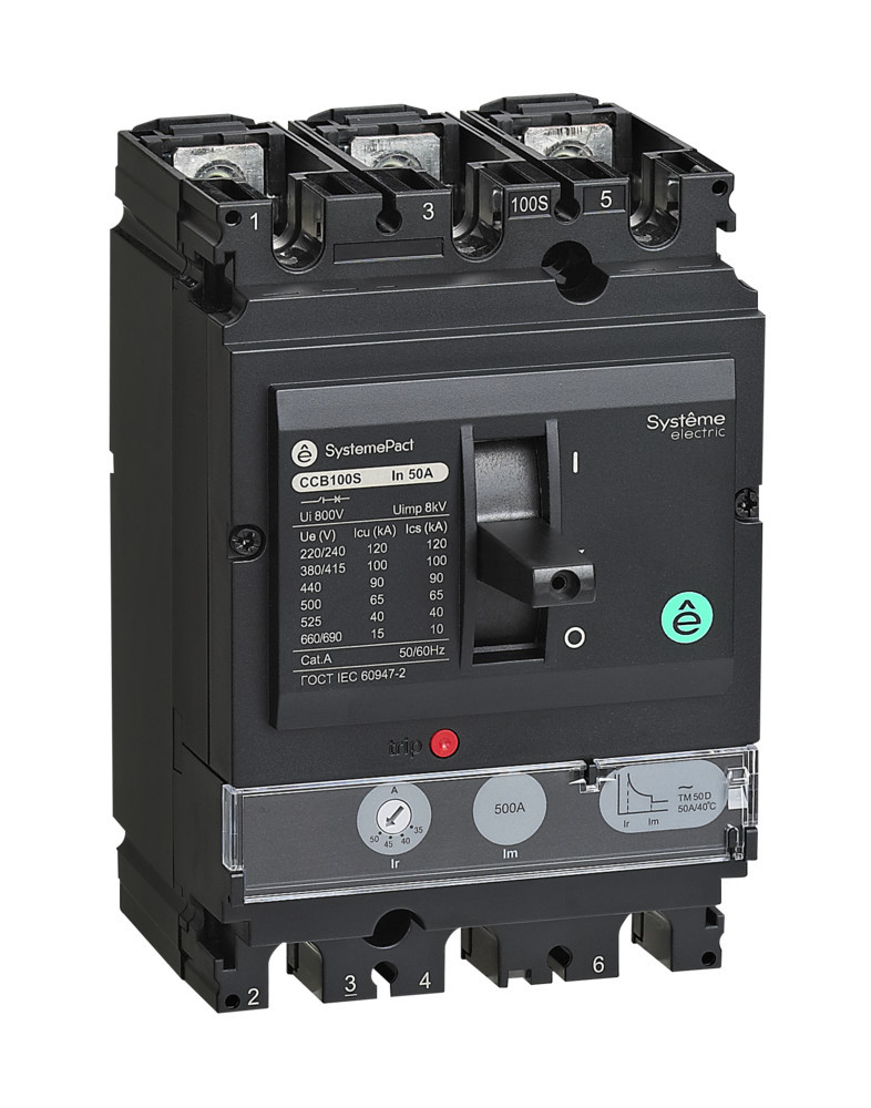 АВТ.ВЫКЛ SYSTEMEPACT CCB160 150KA 3P3D TMD125