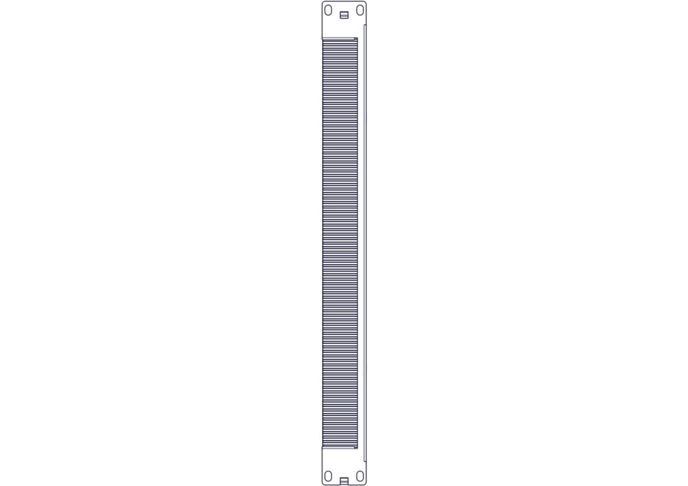 Щеточный уплотнитель Systeme Electric, серия Excelente, 1U, 2шт, черный
